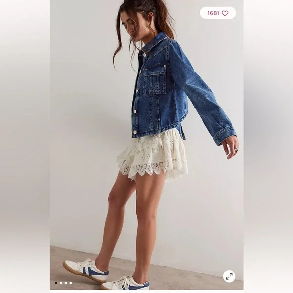 NWT Free People Jade Denim Jacket Size XS - Picture 3 of 15